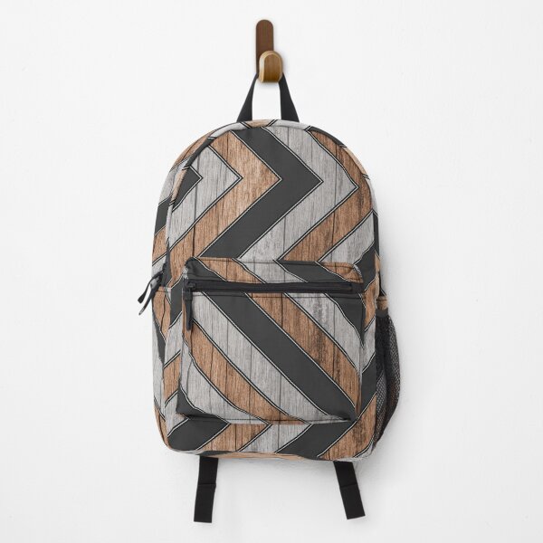 Item preview, Rustic Wood Texture Geometric Tribal Pattern Grey/Brown designed and sold by CynthiaGraphics.