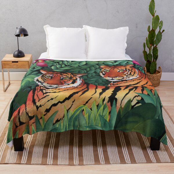Item preview, Tigres de la selva tropical en la selva designed and sold by Sue Zipkin.