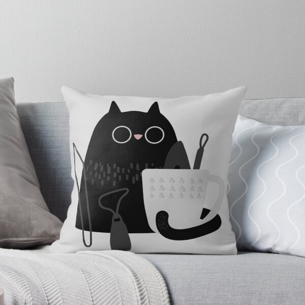 Item preview, Pottery cat designed and sold by Teequeque.