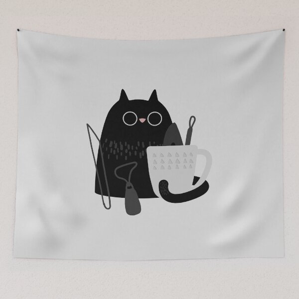 Item preview, Pottery cat designed and sold by Teequeque.