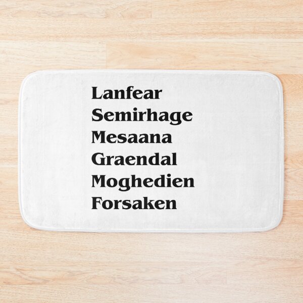 Item preview, Female Forsaken List designed and sold by ContinentalZero.