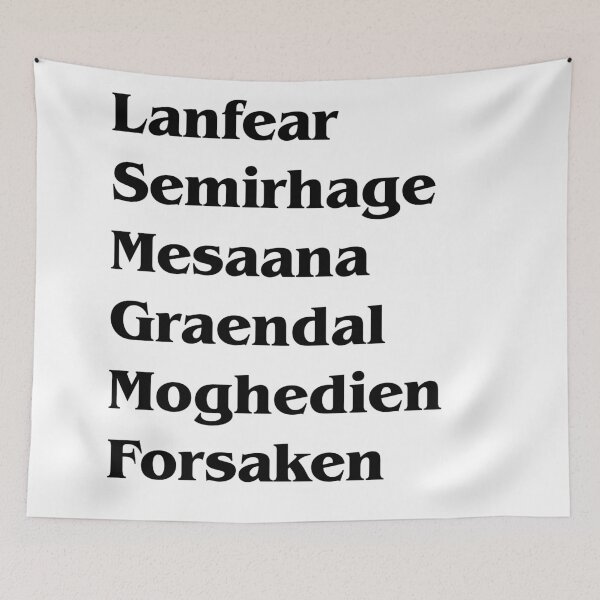 Item preview, Female Forsaken List designed and sold by ContinentalZero.