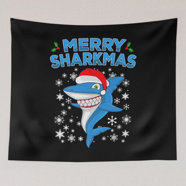 Item preview, Merry Sharkmas Shark Santa  designed and sold by bunenebun.