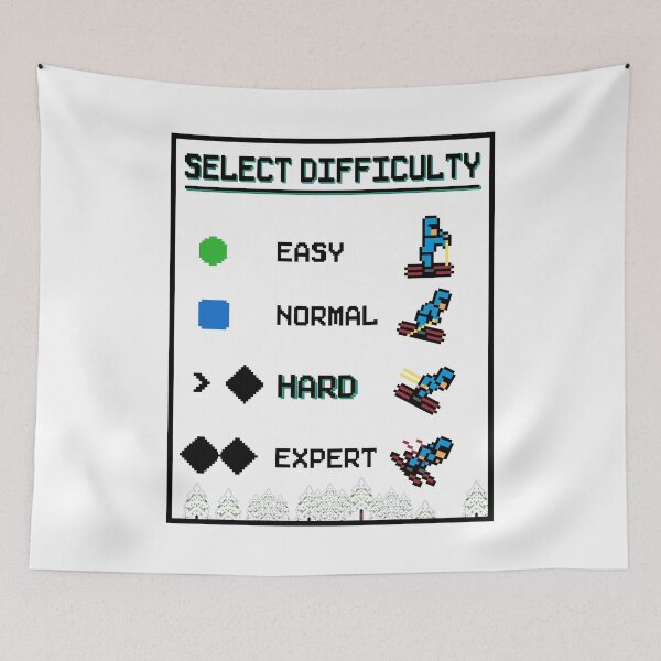 Item preview, Ski Pixel Art - Select Difficulty designed and sold by JordanHolmes.