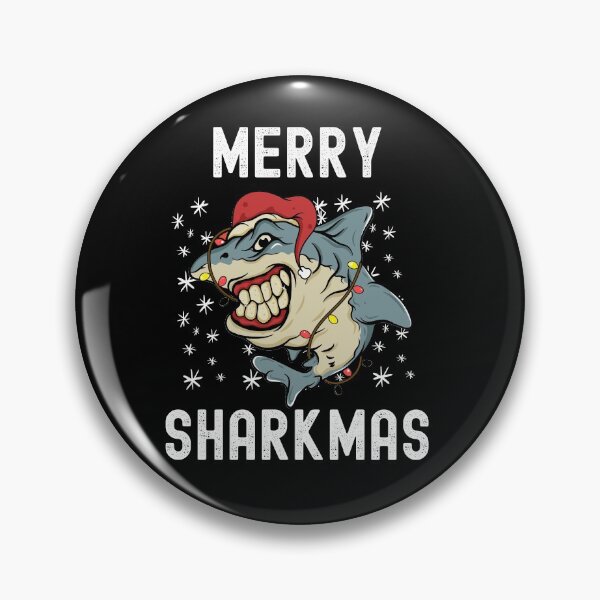 Item preview, Merry Sharkmas Funny Shark Xmas Fish designed and sold by Club7Studios.