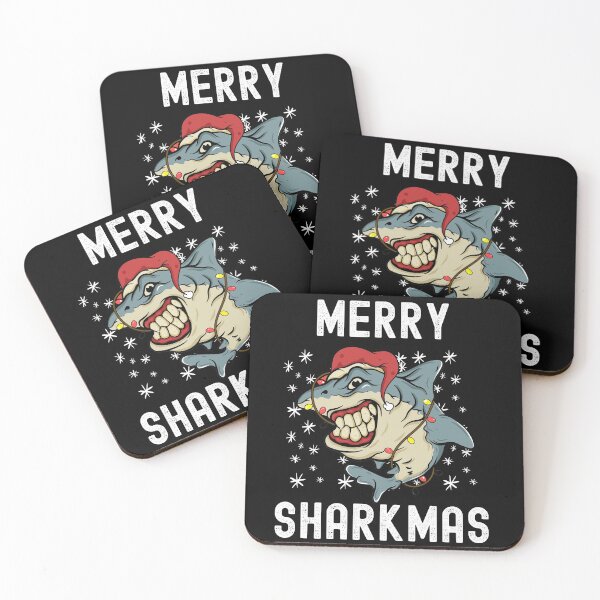 Item preview, Merry Sharkmas Funny Shark Xmas Fish designed and sold by Club7Studios.