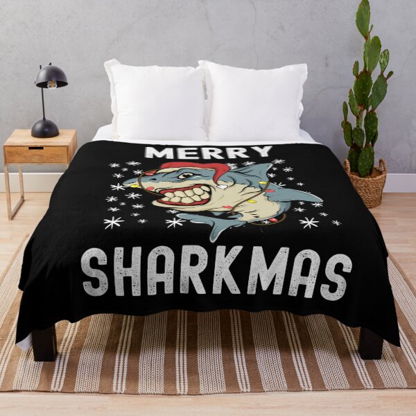 Item preview, Merry Sharkmas Funny Shark Xmas Fish designed and sold by Club7Studios.