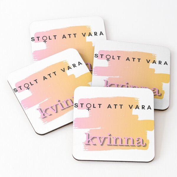 Item preview, Stolt att vara kvinna designed and sold by joliartmedia.