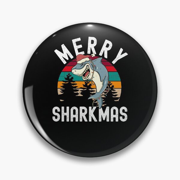 Item preview, Merry Sharkmas Funny Shark Xmas Fish designed and sold by Club7Studios.