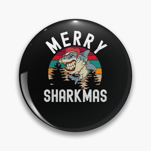 Item preview, Merry Sharkmas Funny Shark Xmas Fish designed and sold by Club7Studios.