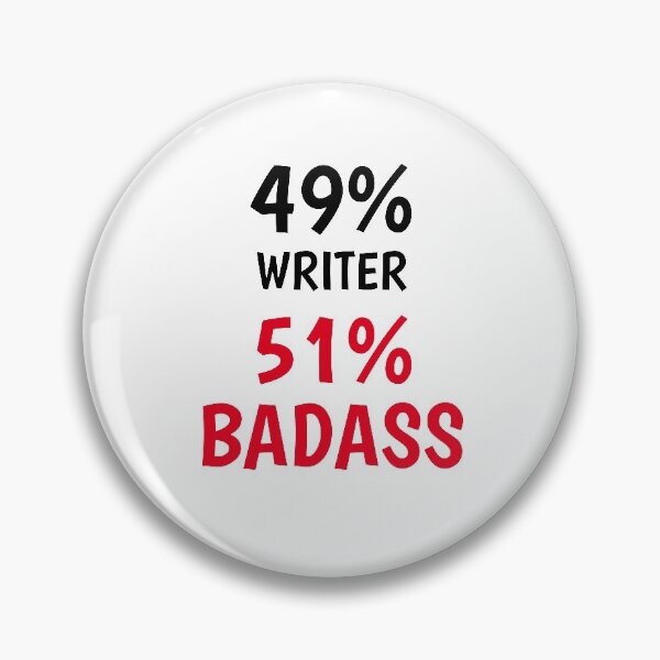 Artikelvorschau, Writer Badass  entworfen und verkauft von Yay Design.