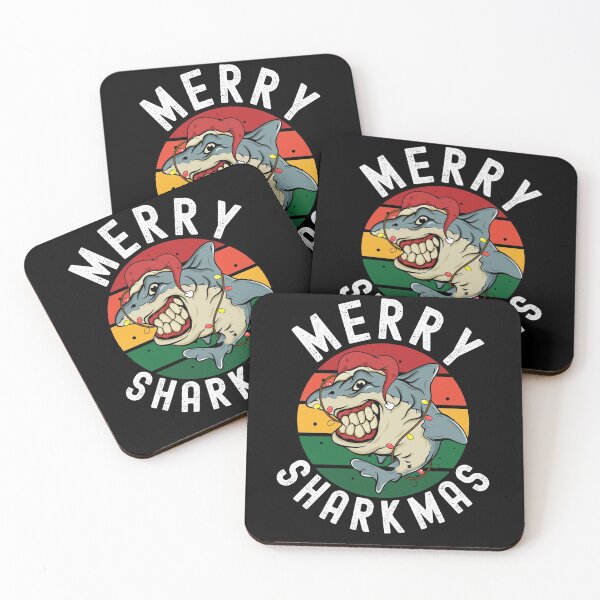 Item preview, Merry Sharkmas Funny Shark Xmas Fish designed and sold by Club7Studios.