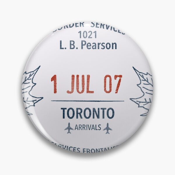 Item preview, Canada Passport Stamp - Toronto designed and sold by Adulting Responsibly.