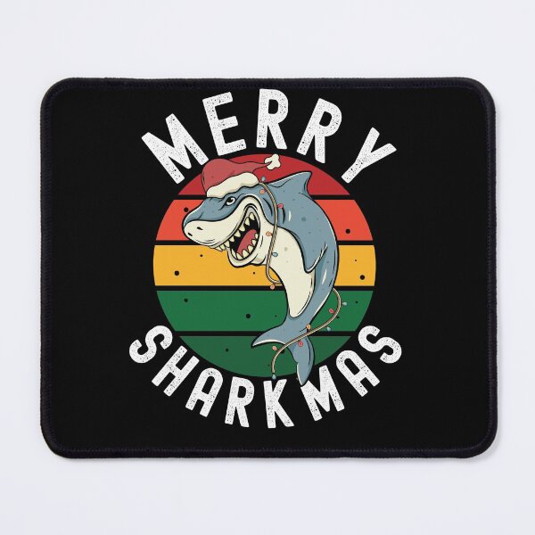 Item preview, Merry Sharkmas Funny Shark Xmas Fish designed and sold by Club7Studios.