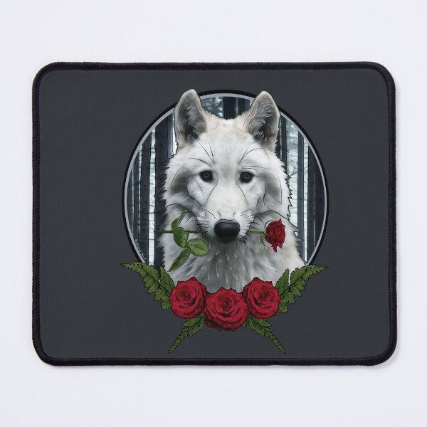 Item preview, Wolf with Rose - Graphic Style designed and sold by Destroyed-Pixel.