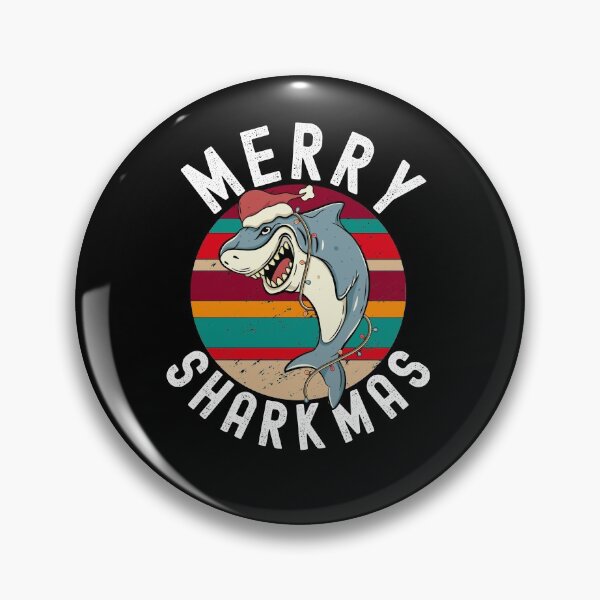 Item preview, Merry Sharkmas Funny Shark Xmas Fish designed and sold by Club7Studios.