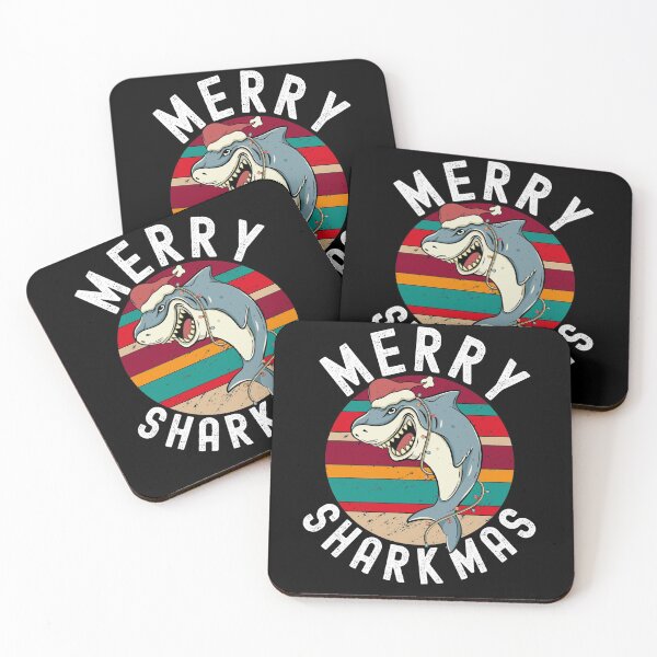 Item preview, Merry Sharkmas Funny Shark Xmas Fish designed and sold by Club7Studios.