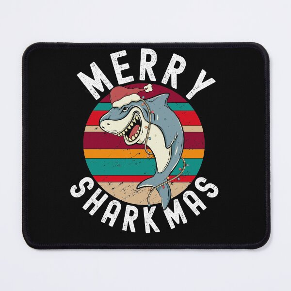 Item preview, Merry Sharkmas Funny Shark Xmas Fish designed and sold by Club7Studios.