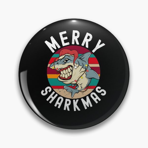 Item preview, Merry Sharkmas Funny Shark Xmas Fish designed and sold by Club7Studios.