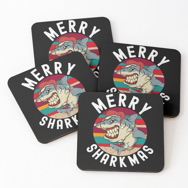 Item preview, Merry Sharkmas Funny Shark Xmas Fish designed and sold by Club7Studios.