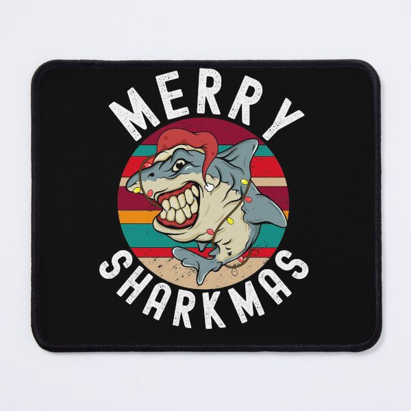 Item preview, Merry Sharkmas Funny Shark Xmas Fish designed and sold by Club7Studios.