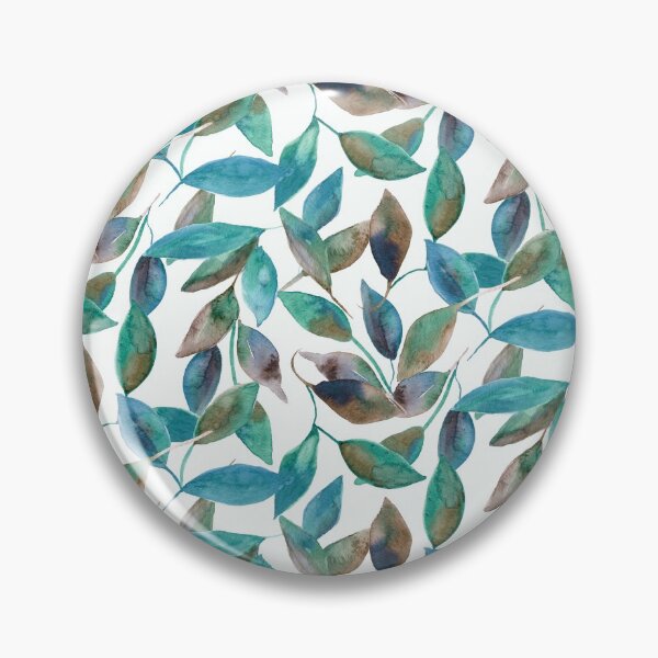 Item preview, Colorful Teal Leaves designed and sold by Kim Lewellyan.