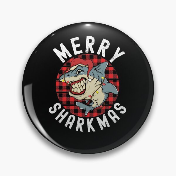 Item preview, Merry Sharkmas Funny Shark Xmas Fish designed and sold by Club7Studios.