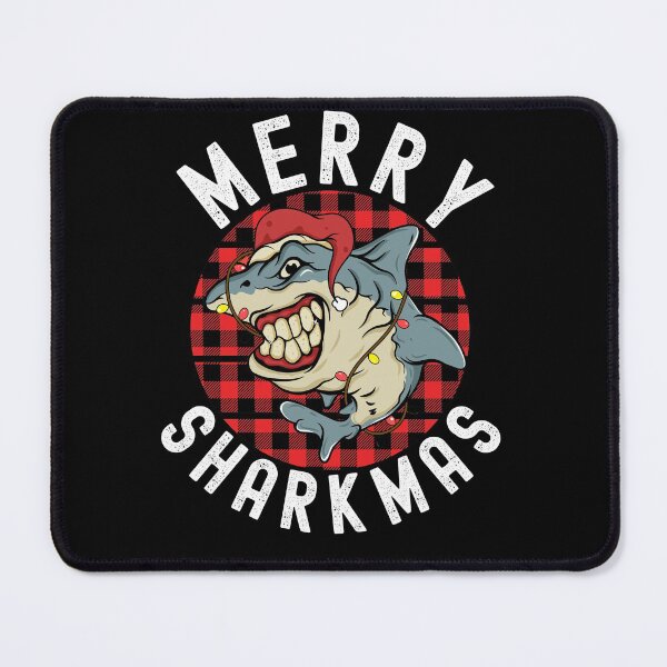 Item preview, Merry Sharkmas Funny Shark Xmas Fish designed and sold by Club7Studios.