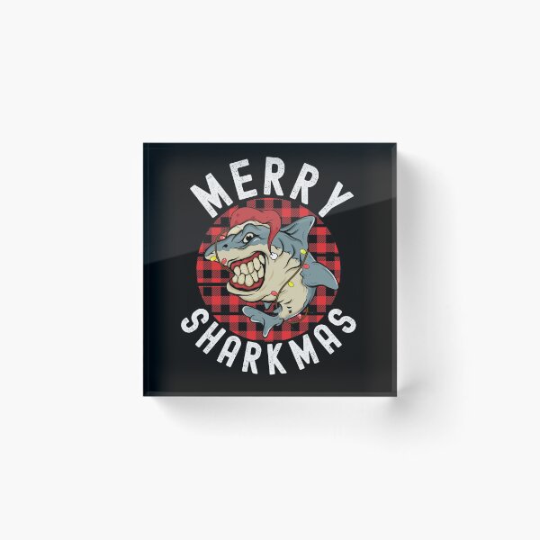 Item preview, Merry Sharkmas Funny Shark Xmas Fish designed and sold by Club7Studios.