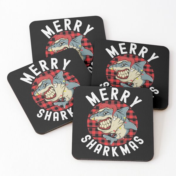Item preview, Merry Sharkmas Funny Shark Xmas Fish designed and sold by Club7Studios.