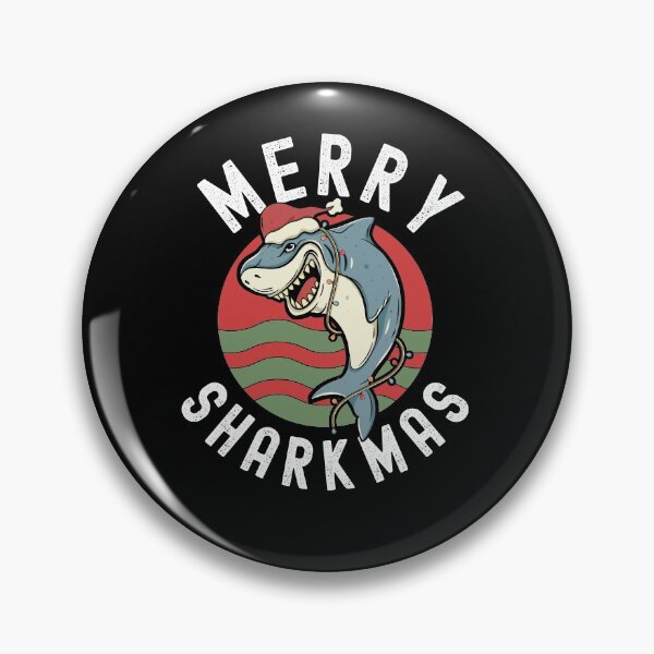 Item preview, Merry Sharkmas Funny Shark Xmas Fish designed and sold by Club7Studios.