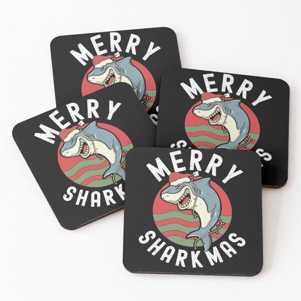 Item preview, Merry Sharkmas Funny Shark Xmas Fish designed and sold by Club7Studios.
