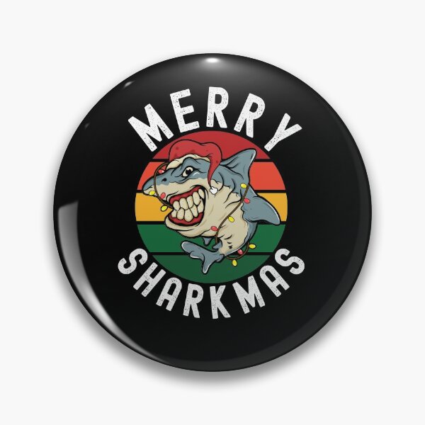 Item preview, Merry Sharkmas Funny Shark Xmas Fish designed and sold by Club7Studios.