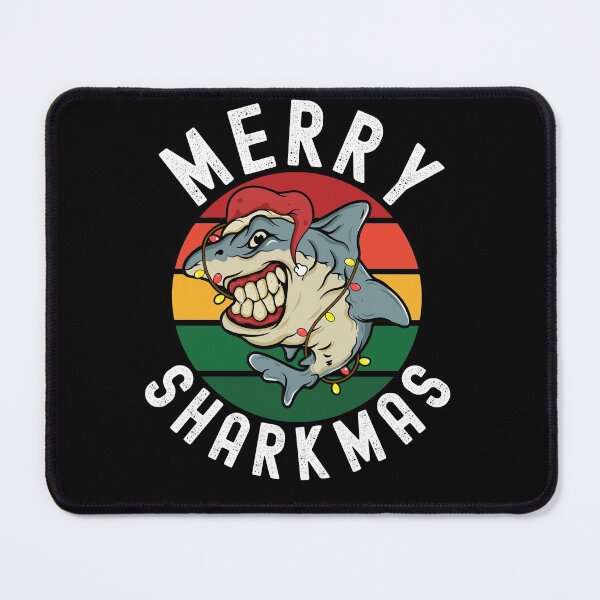 Item preview, Merry Sharkmas Funny Shark Xmas Fish designed and sold by Club7Studios.