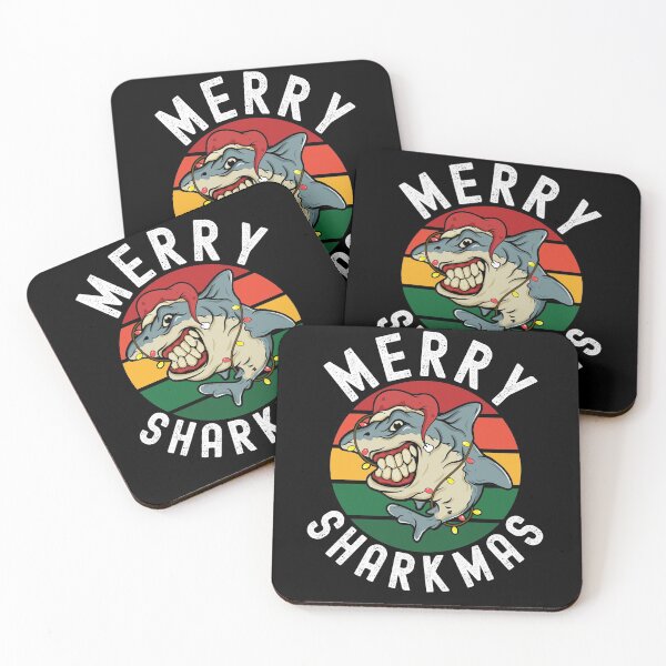 Item preview, Merry Sharkmas Funny Shark Xmas Fish designed and sold by Club7Studios.