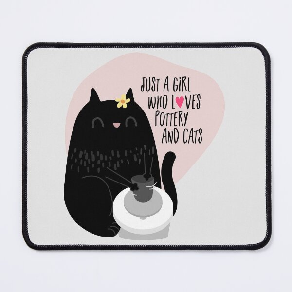 Item preview, A girl who loves pottery and cats designed and sold by Teequeque.