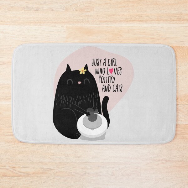 Item preview, A girl who loves pottery and cats designed and sold by Teequeque.