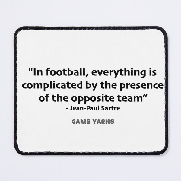 Item preview, Jean-Paul Sartre Football designed and sold by GameYarns.