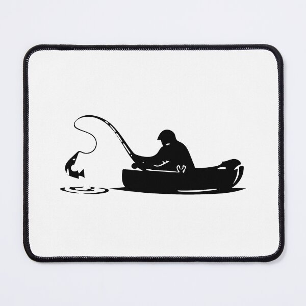 Item preview, Love Fishing Born to go fishing Forced to work Fisherman Stick Figure Holding Fish Bones I love Fishing Art Design Happy Apparel Essential Inspiration Joy Mood Funny designed and sold by DesignByHeartUK.