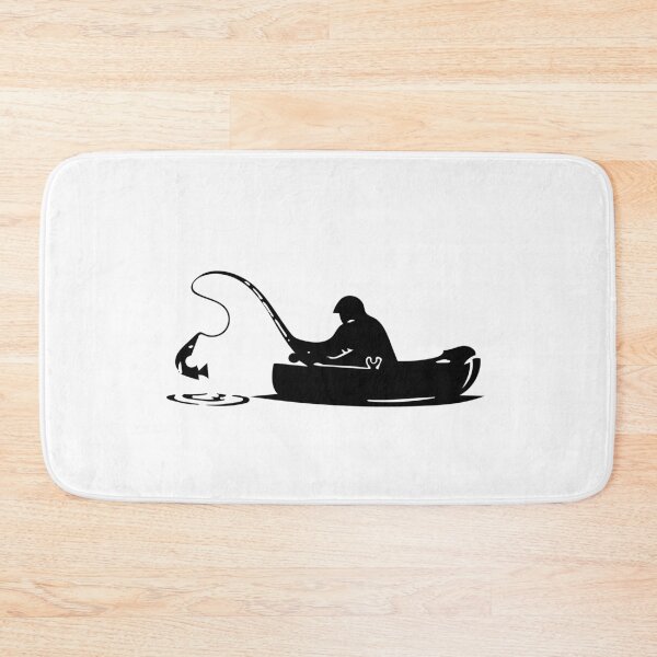 Item preview, Love Fishing Born to go fishing Forced to work Fisherman Stick Figure Holding Fish Bones I love Fishing Art Design Happy Apparel Essential Inspiration Joy Mood Funny designed and sold by DesignByHeartUK.