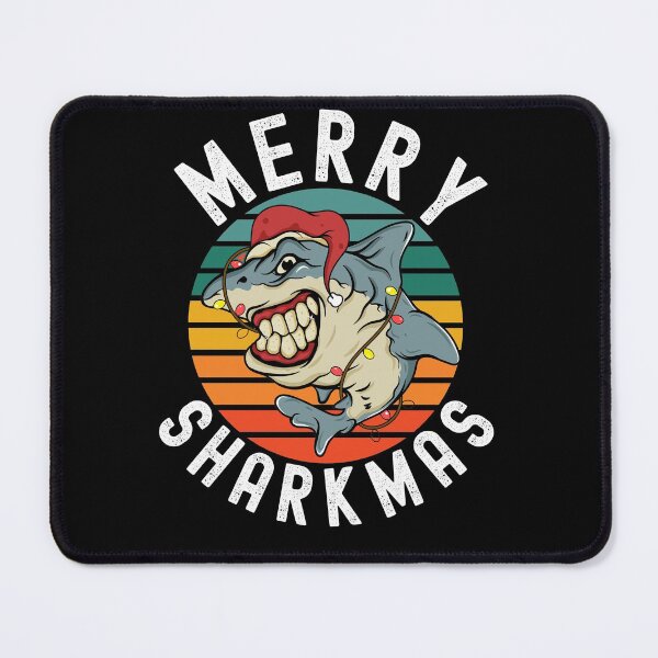 Item preview, Merry Sharkmas Funny Shark Xmas Fish designed and sold by Club7Studios.