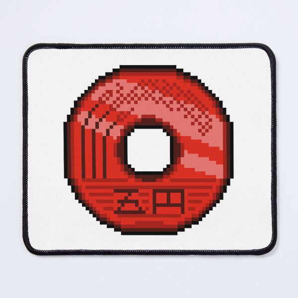 Item preview, Red Japanese 5 Yen Pixel Art Coin designed and sold by TWSmith-Art.