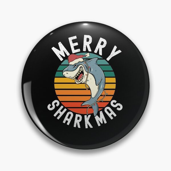 Item preview, Merry Sharkmas Funny Shark Xmas Fish designed and sold by Club7Studios.