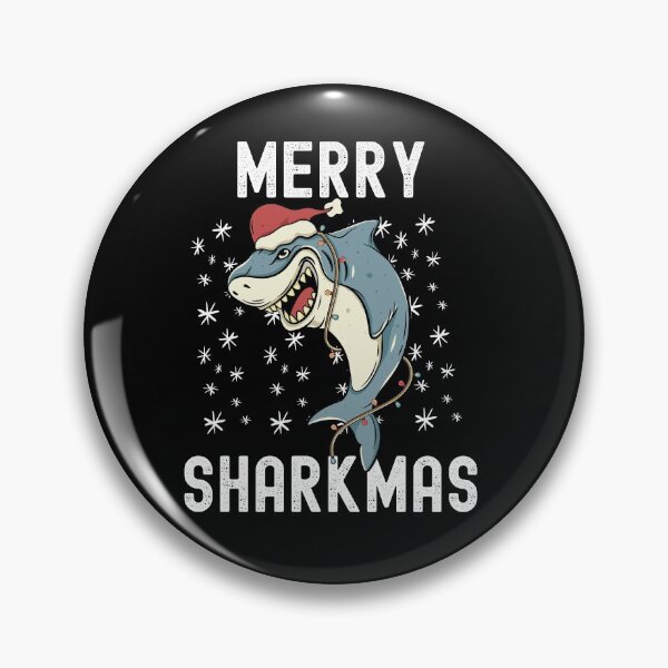 Item preview, Merry Sharkmas Funny Shark Xmas Fish designed and sold by Club7Studios.
