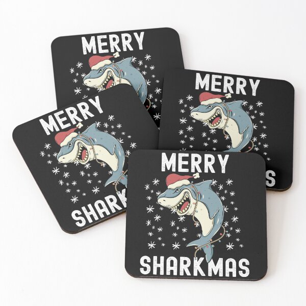 Item preview, Merry Sharkmas Funny Shark Xmas Fish designed and sold by Club7Studios.