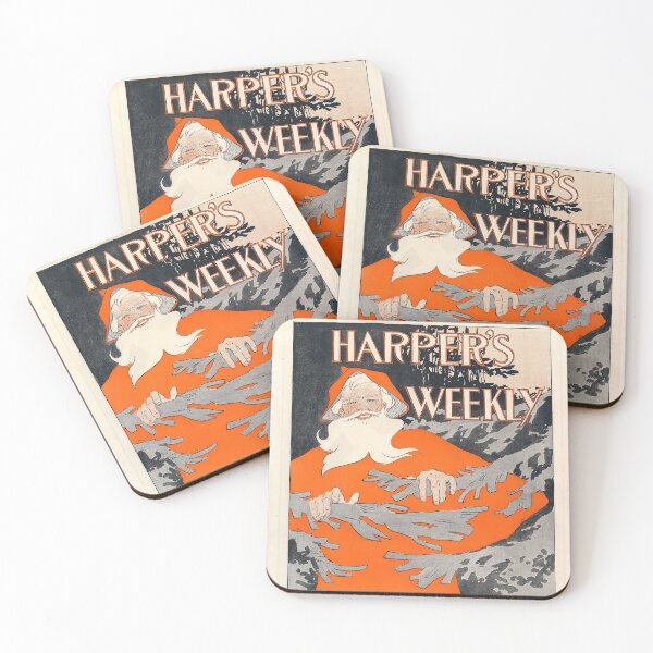 Item preview, Vintage Christmas Magazine Cover from Harper's Weekly (1894) designed and sold by Douglas E. Welch Design and Photography.