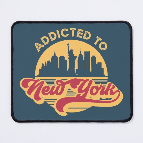 Item preview, ADDICTED TO NEW YORK CITY SKYLINE RETRO SUNSET DISTRESSED designed and sold by zenturtlemerch.