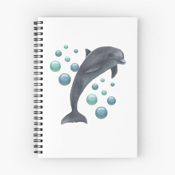 Item preview, Dolphin and bubbles designed and sold by Hollyroseart.