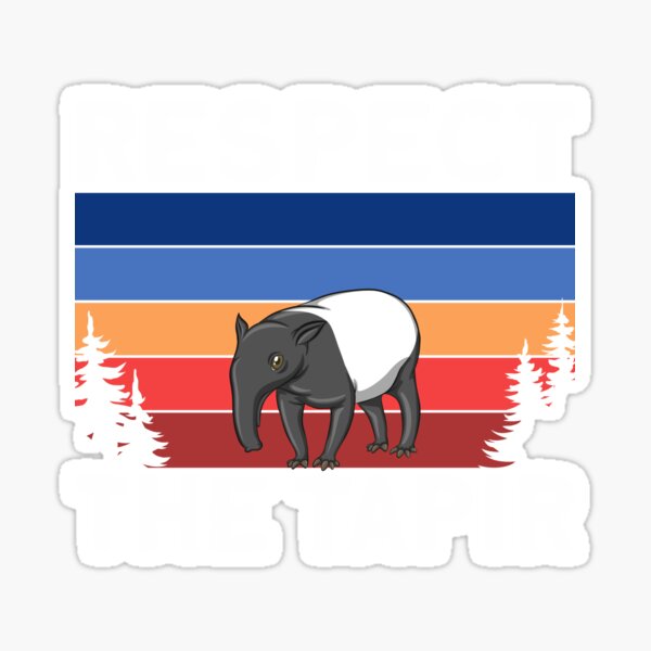 Vista previa del artículo con la obra «Respetar el tapir |Lindo amante de los animales tapir», diseñado y vendido por footlak7.