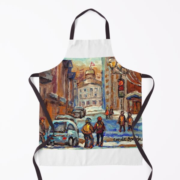 Item preview, MCGILL UNIVERSITY MONTREAL WINTER SCENE WITH STUDENTS designed and sold by Carole Spandau.